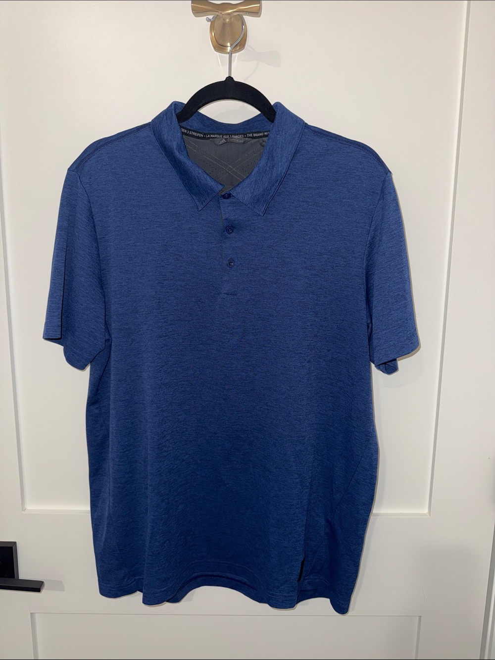 adidas Men's Navy Blue Polo Shirt